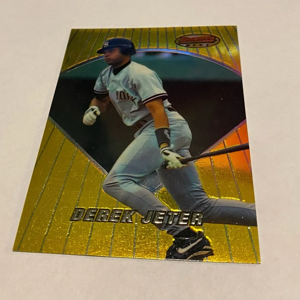 Derek Jeter Rookie Gold Foil Bowman's Best Baseball Card Vintage Collectible